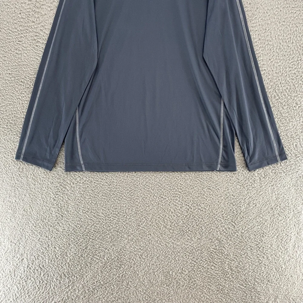 Alo‎ Shirt Mens 2XL Gray Rash Guard Athletic Workout Running Performance